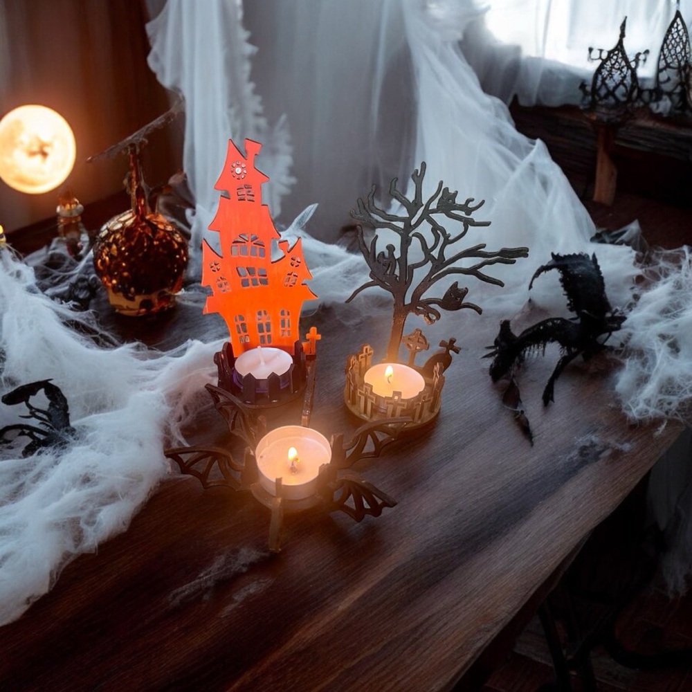 Halloween Tea Light Candle Holders! Multiple Styles!